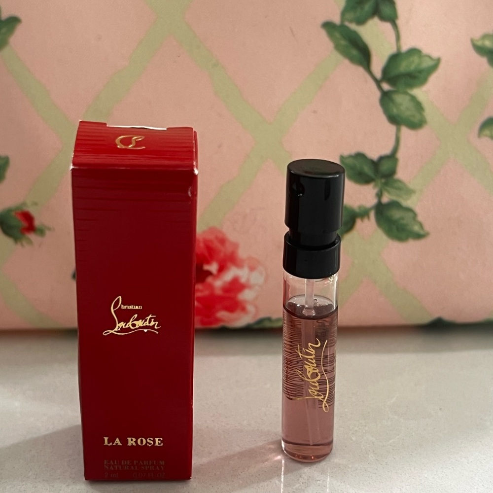 Christian Louboutin La Rose Perfume Sample - Red and Black